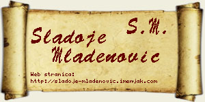Sladoje Mladenović vizit kartica